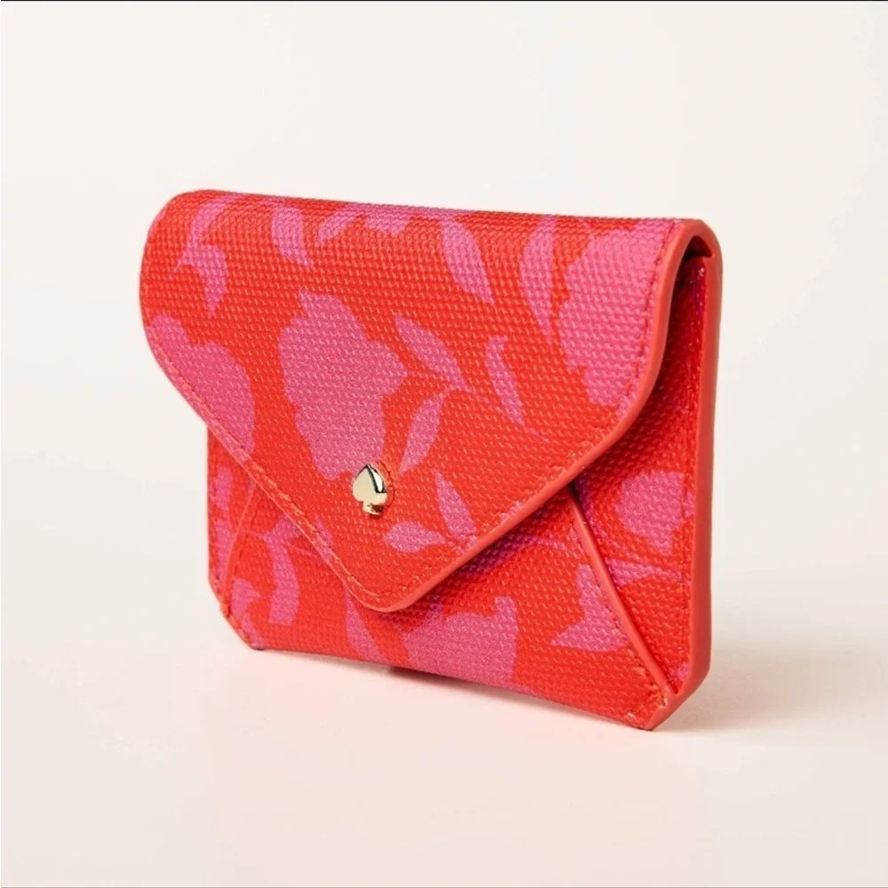 Kate Spade Floral Rose Envelope Card Case